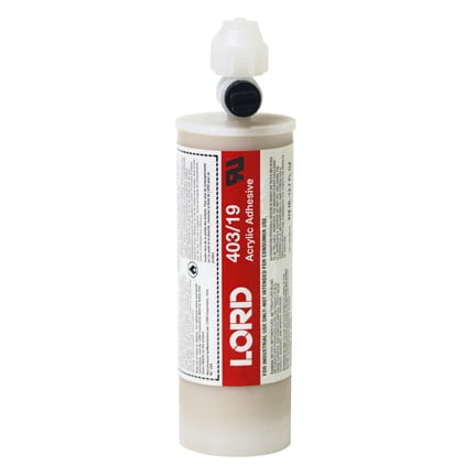 Parker LORD® 403-19 Modified Acrylic Adhesive Off-White 405 mL Cartridge
