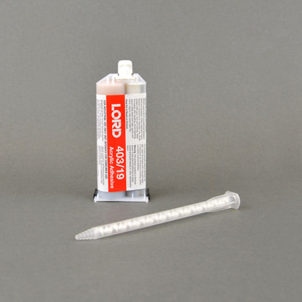 Parker LORD® 403-19 Modified Acrylic Adhesive Off-White 50 mL Cartridge
