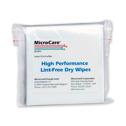 MicroCare Sticklers® Benchtop CleanWipes® Fiber Optic Wipes, Bag of 50