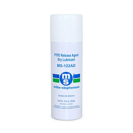 Miller-Stephenson MS-122AD PTFE Release Agent Dry Lubricant White 13.5 oz Aerosol