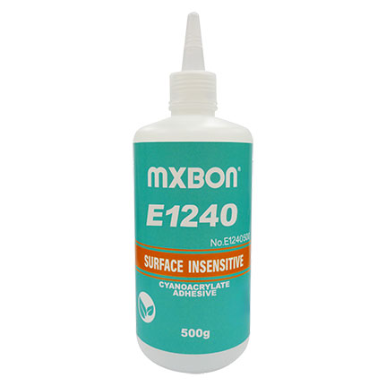 MXBON E1240 Surface Insensitive General Purpose Cyanoacrylate Adhesive Clear 500 g Bottle