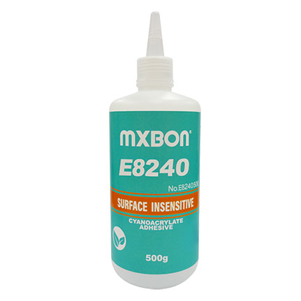MXBON E8240 Surface Insensitive Cyanoacrylate Adhesive Clear 500 g Bottle
