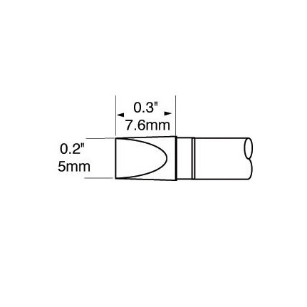 OKi SFP-CH50, 30° Chisel Cartridge 5 mm x 7.6 mm
