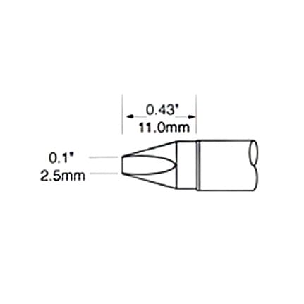 OKi SFV-CH25 Chisel Tip 2.5 mm x 11 mm