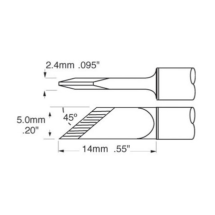 OKi SFV-DRK50 Knife Drag Tip 5 mm x 14 mm