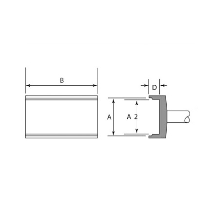 OKi SMTC-106 Rework Tip 5.08 mm x 10.16 mm