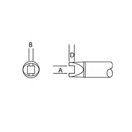 OKi SMTC-196 Slot Tip 1.78 mm x 1.02 mm