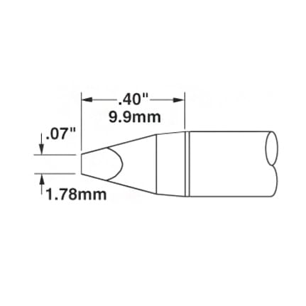 OKi SSC-737A, 30° Chisel Tip 1.78 mm x 9.9 mm