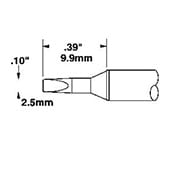 OKi STTC-036, 30° Chisel Solder Tip 2.5 mm x 9.9 mm