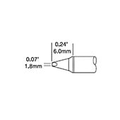 OKi STTC-137P, 30° Power Chisel Tip 1.78 mm x 6 mm