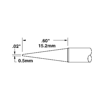 OKi STTC-143 Conical Sharp Tip 0.5 mm x 15.2 mm