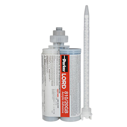 Parker LORD® 810-20GB Acrylic Adhesive Gray 200 mL Cartridge