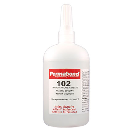 Permabond 102 General Purpose Cyanoacrylate Adhesive Clear 1 lb Bottle