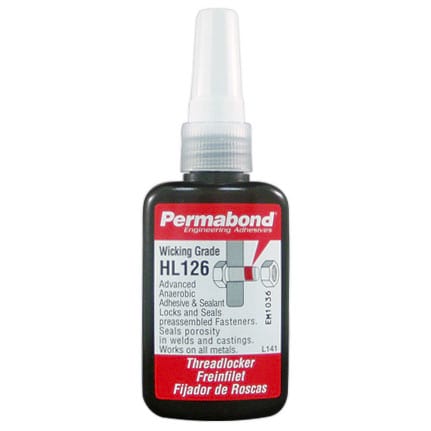 Permabond HL126 Anaerobic Threadlocker Adhesive Green 50 mL Bottle