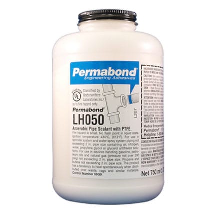 Permabond LH050 Anaerobic Pipe Sealant Adhesive White 750 mL Bottle