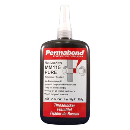 Permabond MM115 PURE Anaerobic Adhesive Sealant Clear 250 mL Bottle