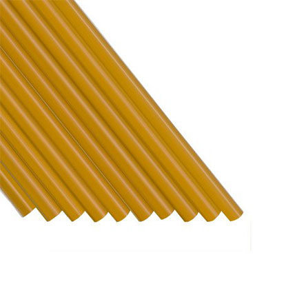 Power Adhesives Tecbond 7784 Hot Melt Adhesive Amber 0.5 in x 12 in Stick, 10 Pack