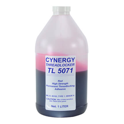 ResinLab TL5071 Anaerobic Threadlocker Adhesive Red 1000 mL Bottle