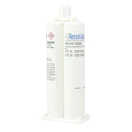 ResinLab URA-BOND™ 24N-HV High Impact Polyurethane Adhesive Clear 50 mL Cartridge