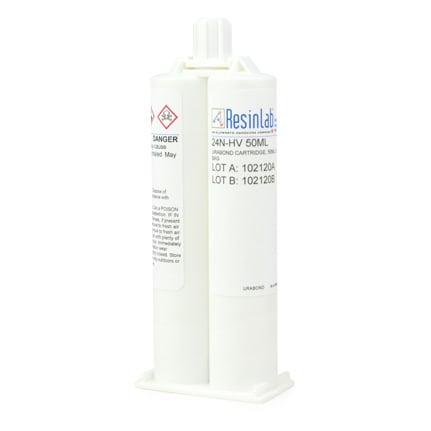 ResinLab URA-BOND™ 24N-HV High Impact Polyurethane Adhesive Clear 50 mL Cartridge