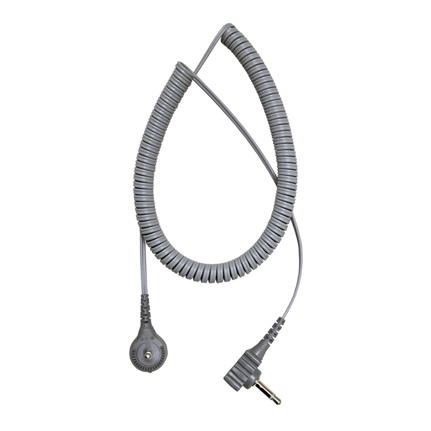 SCS 2360R, 2300 Series Dual Conductor Coiled Cord with Right Angle Plug 5 ft