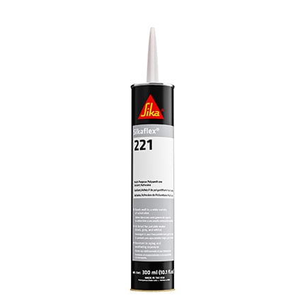 Sika Sikaflex-221 Non-Sag Polyurethane Sealant Colonial White 300 mL  Cartridge