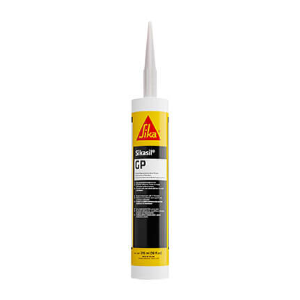 Sika Sikasil-GP Silicone Sealant Aluminum 295 mL Cartridge