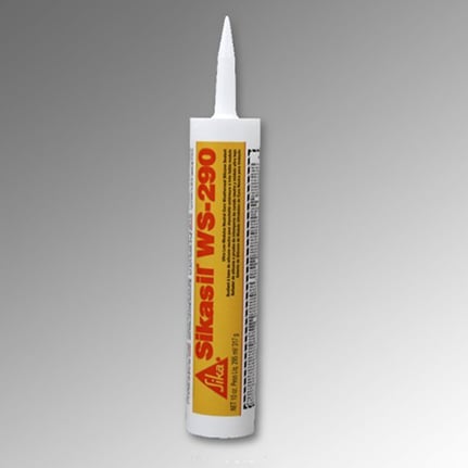 Sika Sikasil WS-290 Silicone Sealant Aluminum 295 mL Cartridge