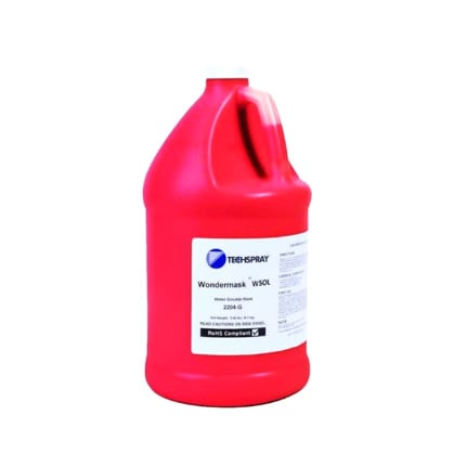 Techspray 2204 Wondermask WSOL Temporary Solder Mask Red 1 gal Pail