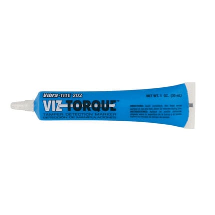 Vibra-Tite Viz-Torque™ 202 Tamper Detection Marker Blue 1 oz Tube